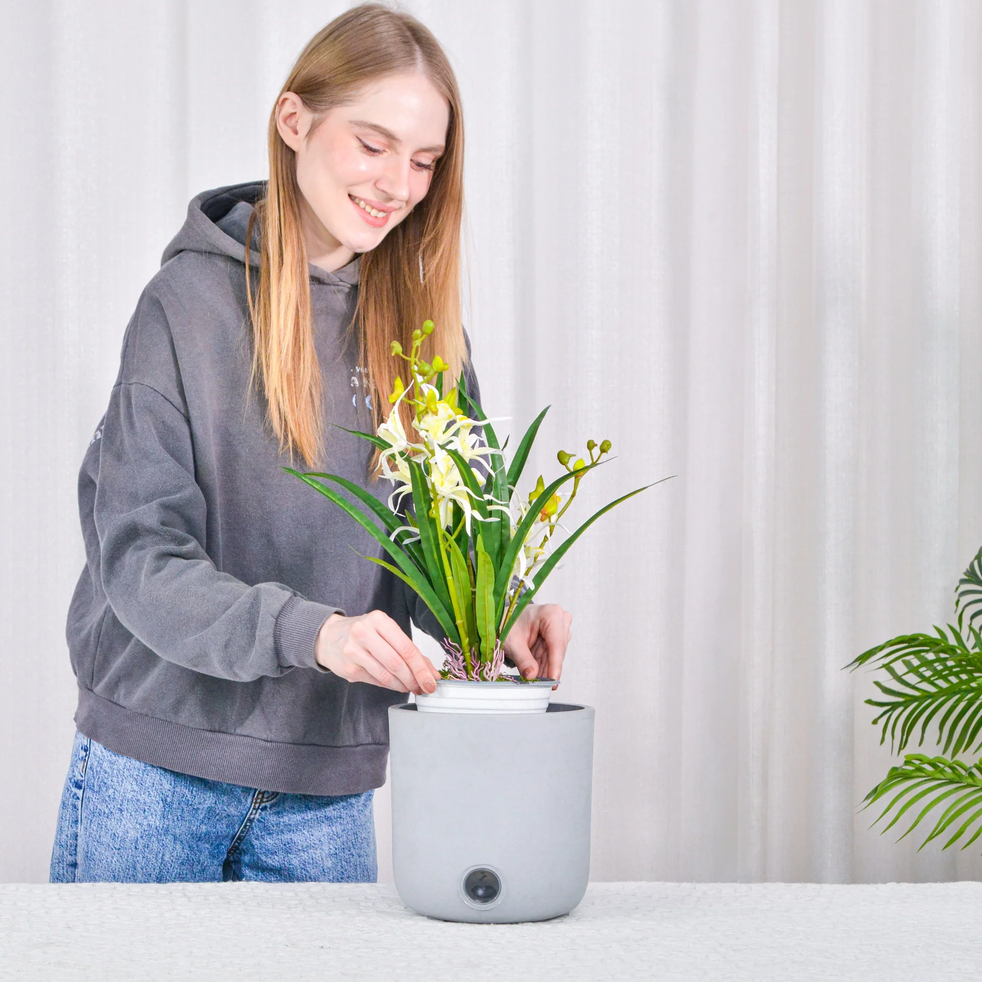 3 Pack Self-Watering Pots For Indoor Plants