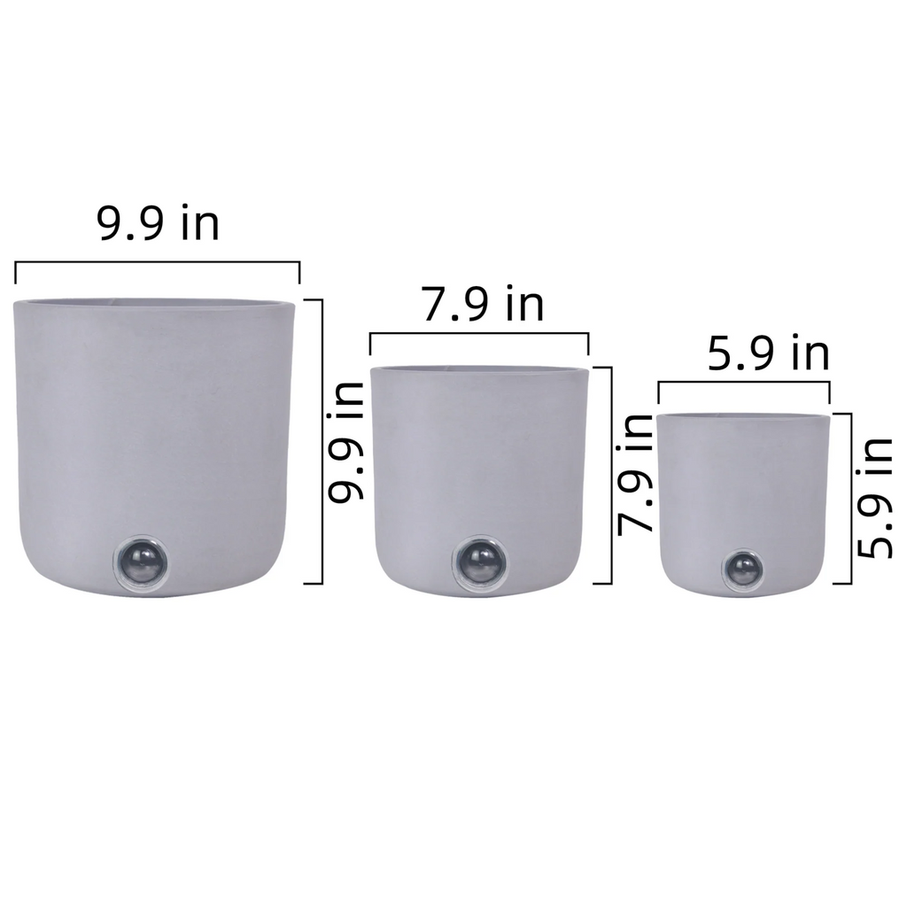 3 Pack Self-Watering Pots For Indoor Plants