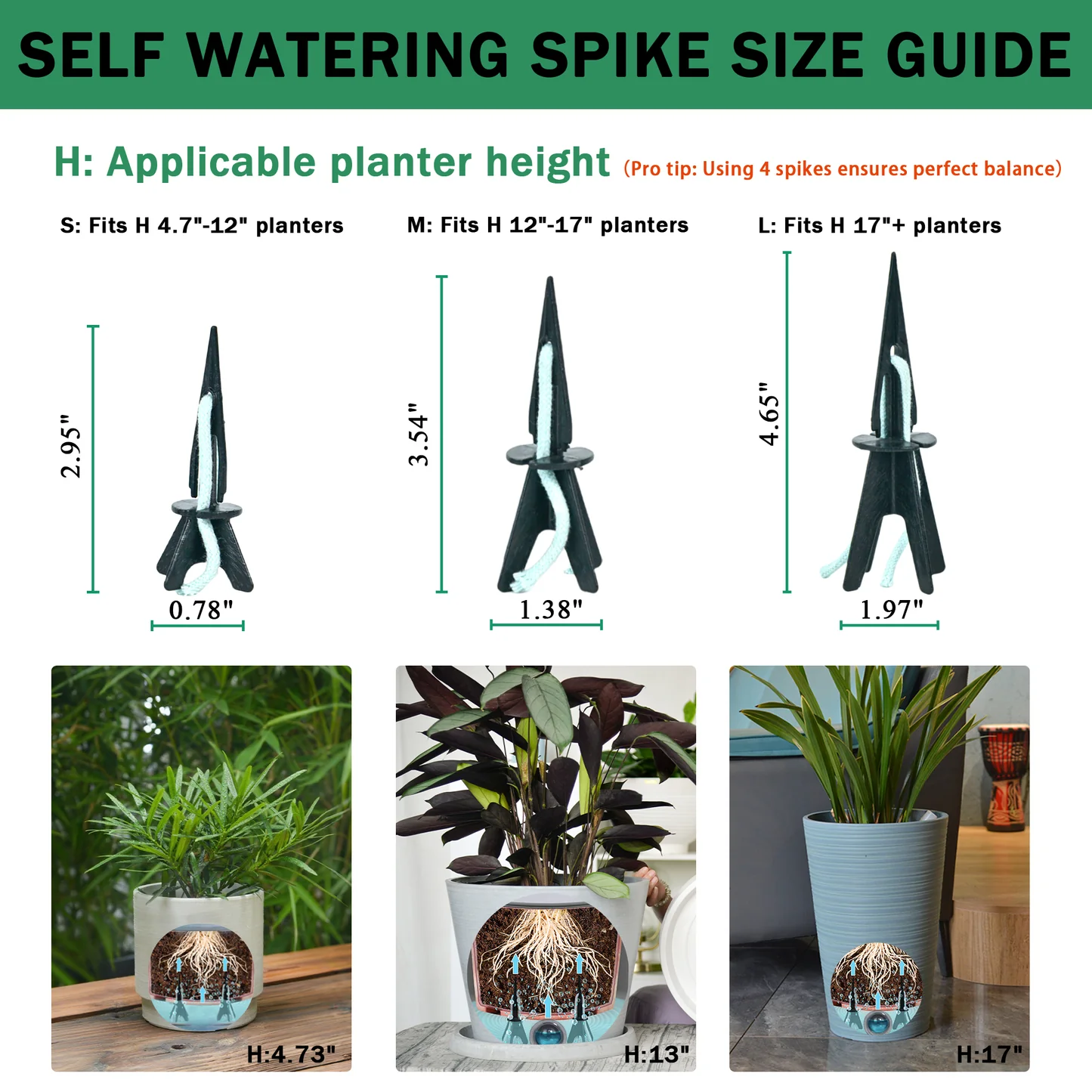 Self-Watering Spikes 8pcs