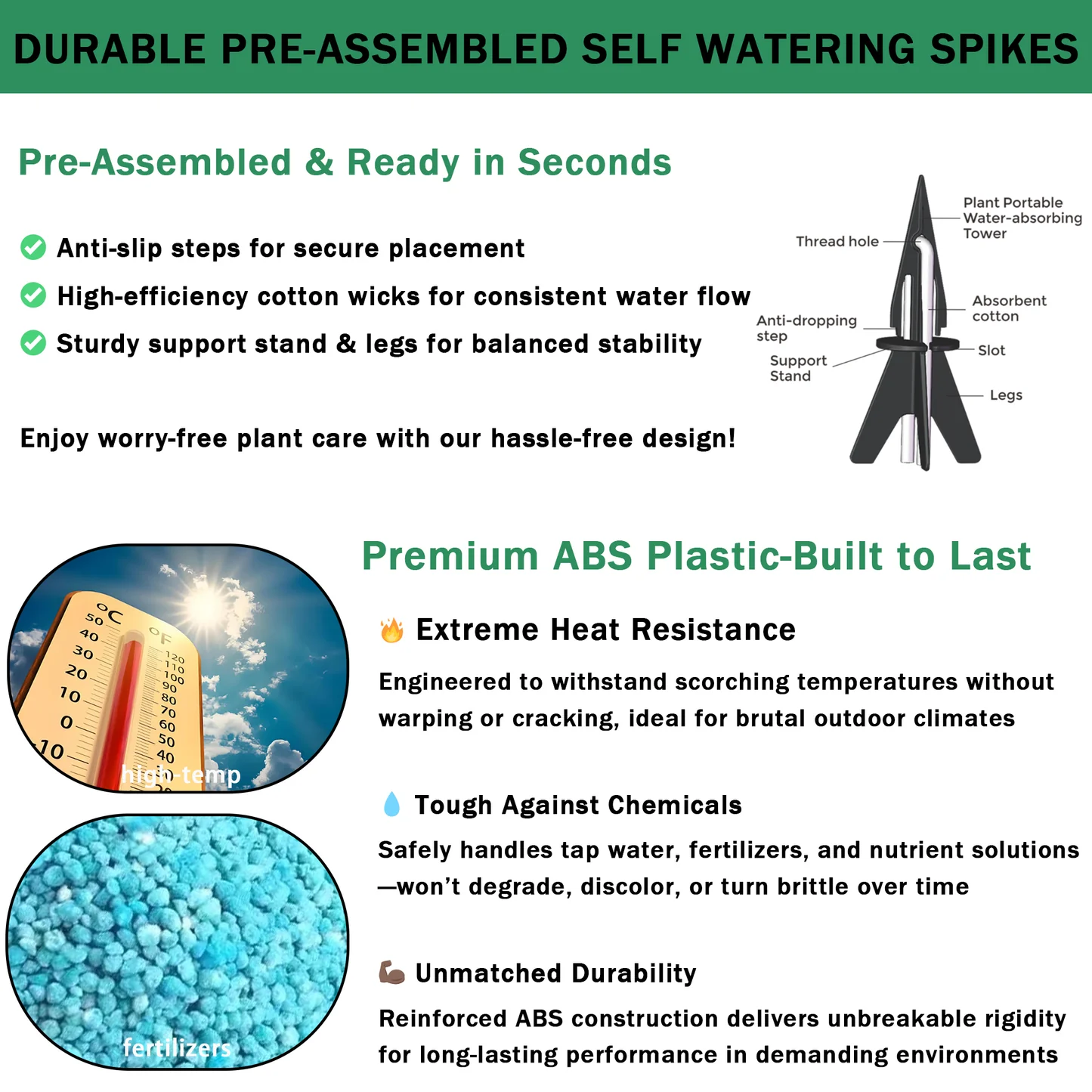 Self-Watering Spikes 8pcs